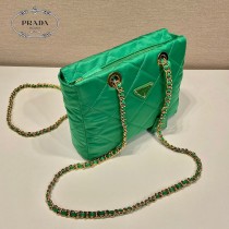 1BG468-05  PRADA普拉達Vintage中古鏈條菱格流浪包