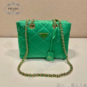 1BG468-05  PRADA普拉達Vintage中古鏈條菱格流浪包