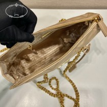1BG468-02  PRADA普拉達Vintage中古鏈條菱格流浪包