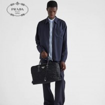 2VA009 PRADA普拉達新款格紋旅行包