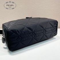 2VA009 PRADA普拉達新款格紋旅行包