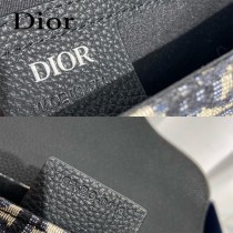 DIOR 迪奧老花馬鞍手拿包 附有肩帶