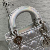 DIOR 三格香檳色戴妃 羊皮