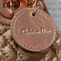 DIOR 三格香檳色戴妃 羊皮