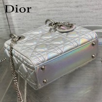 DIOR 三格香檳色戴妃 羊皮