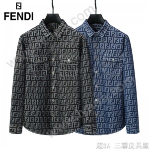 FENDI 牛仔襯衫款夾克