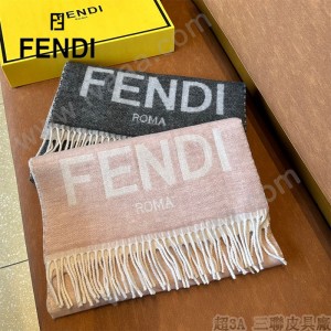 Fendi芬迪秋冬最新款雙面提花圍巾