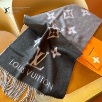LV Reykjavik 漸變經典 Monogram 圖案山羊絨圍巾