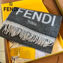 Fendi芬迪秋冬最新款雙面提花圍巾