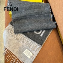 Fendi芬迪秋冬最新款雙面提花圍巾