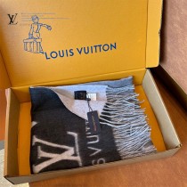 LV Reykjavik 漸變經典 Monogram 圖案山羊絨圍巾