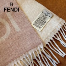 Fendi芬迪秋冬最新款雙面提花圍巾