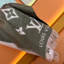LV Reykjavik 漸變經典 Monogram 圖案山羊絨圍巾