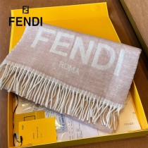 Fendi芬迪秋冬最新款雙面提花圍巾