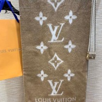 LV Reykjavik 漸變經典 Monogram 圖案山羊絨圍巾