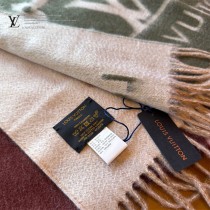 LV Reykjavik 漸變經典 Monogram 圖案山羊絨圍巾