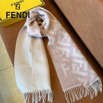 Fendi芬迪秋冬最新款雙面提花圍巾