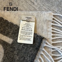 Fendi芬迪秋冬最新款雙面提花圍巾