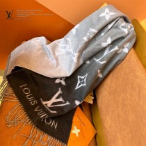 LV Reykjavik 漸變經典 Monogram 圖案山羊絨圍巾