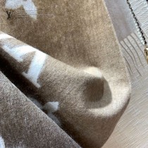 LV Reykjavik 漸變經典 Monogram 圖案山羊絨圍巾