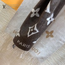 LV Reykjavik 漸變經典 Monogram 圖案山羊絨圍巾