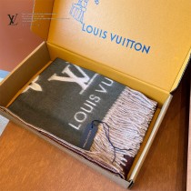 LV Reykjavik 漸變經典 Monogram 圖案山羊絨圍巾