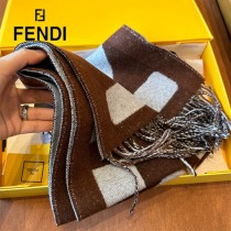 Fendi 23年最新款拼色圍巾