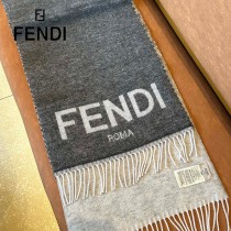 Fendi芬迪秋冬最新款雙面提花圍巾
