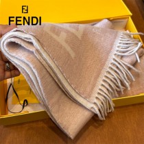 Fendi芬迪秋冬最新款雙面提花圍巾
