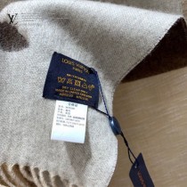 LV Reykjavik 漸變經典 Monogram 圖案山羊絨圍巾