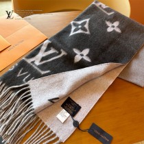 LV Reykjavik 漸變經典 Monogram 圖案山羊絨圍巾
