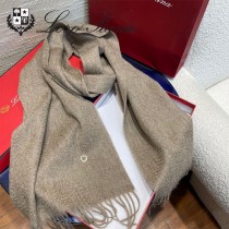 Loro piana頂級原單經典水波紋素色羊絨圍巾