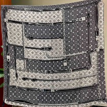 lv MONOGRAM JACQUARD DENIM高定版絨方巾