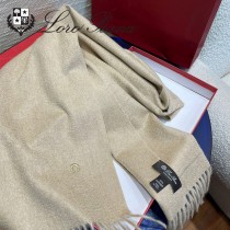 Loro piana頂級原單經典水波紋素色羊絨圍巾