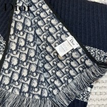 Dior最新Oblique 印花雙面圍巾