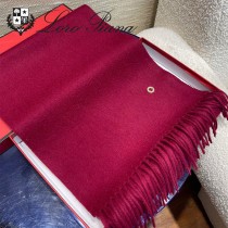 Loro piana頂級原單經典水波紋素色羊絨圍巾