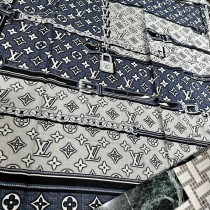 lv MONOGRAM JACQUARD DENIM高定版絨方巾
