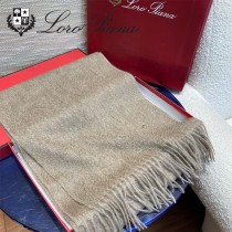 Loro piana頂級原單經典水波紋素色羊絨圍巾