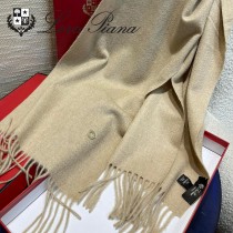 Loro piana頂級原單經典水波紋素色羊絨圍巾