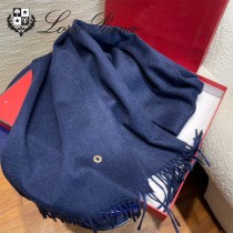 Loro piana頂級原單經典水波紋素色羊絨圍巾