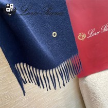 Loro piana頂級原單經典水波紋素色羊絨圍巾