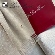 Loro piana頂級原單經典水波紋素色羊絨圍巾
