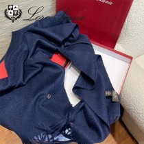 Loro piana頂級原單經典水波紋素色羊絨圍巾