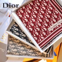 Dior老花頂級真絲羊絨方巾 三個色