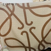 LOEWE羅意威新款Khaki Green卡其綠雙色羊毛提花毛毯披肩