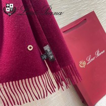 Loro piana頂級原單經典水波紋素色羊絨圍巾