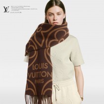 LV 秋冬款老花圍巾