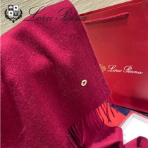 Loro piana頂級原單經典水波紋素色羊絨圍巾