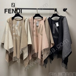 FENDI 最新款外套式鬥篷兩面穿帶帽子