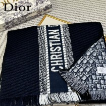 Dior最新Oblique 印花雙面圍巾
